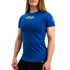 대회용 여성 셔츠 블루 - Demand Greatness